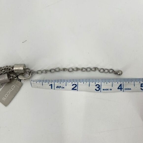 NWT Chico’s Fringe Pendant twisted layered chain‎ - Picture 6 of 10